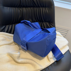 Nylon Crossbody Cloth Bag College Student Casual Sports Small Bag One-Shoulder Travel Pull Cool Net Red Wide Shoulder Strap Bucket Bag