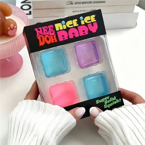 NeeDoh | Schylling Needoh Halloween Phiên Bản Giới Hạn Đồ Chơi Giác Quan Mini Ice Cube 4-Pack Giúp Giảm Căng Thẳng Và Hỗ Trợ Người Tự Kỷ Phù Hợp Cho Lứa Tuổi Từ 14 Trở Lên