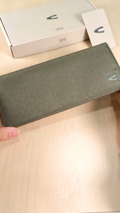 C by camel active Nylon Long Wallet 16 Card Compartments - Olive LW6803NL6#OLV