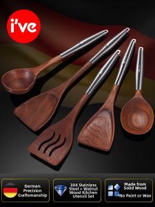 IVE | Non-Stick Pan Walnut Wood Spatula Heat Resistant