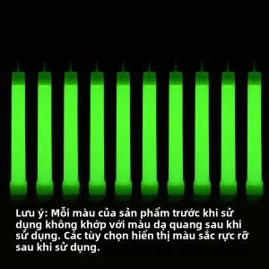 Bộ Dụng Cụ Sinh Tồn Đèn Phát Sáng Cấp Độ Quân Sự Thiết Bị SOS Đồ Dùng Cắm Trại Huỳnh Quang Sáng - 5/10 Chiếc Thiết Bị Khẩn Cấp Ngoài Trời