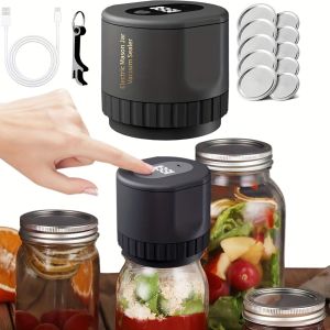 House Life Electric Mason Jars Vacuum Sealer with LED Display Food Vacuum Sealer Machine