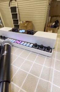 Diagram Koneksi Sistem Suara KTV Bluetooth Speaker Audio Mikrofon