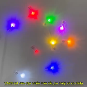 Combo 3 Đèn LED viên đạn nhựa trong dùng pin có nhiều màu sắc - Trang trí tiệc tùng đèn trung thubong bóng