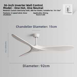 QIAN QI | High Power Retro Variable Speed Ceiling Fan 60 Inches