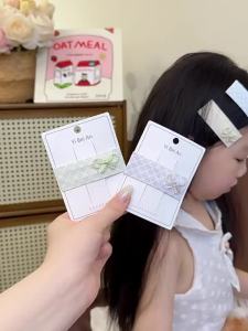 ENEN | Korean Style Adorable Plaid Bow Hair Clip