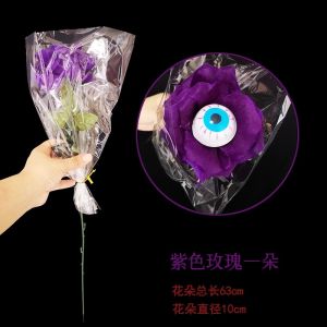 ดอกกุหลาบสีดำและแดงเทียมตกแต่งสำหรับงานฮาโลวีน สไตล์โกธิก เครื่องประดับตกแต่งดอกไม้สีดำและแดง ดอกไม้เทียมสำหรับถ่ายภาพ ดอกไม้เทียมสำหรับบรรยากาศ