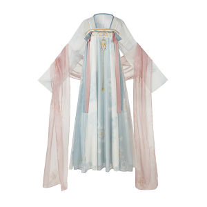 Original Tang Dynasty Green Hanfu Womens Style Spring Summer Wind Break Skirt Chest Length Ancient Costume Top Bottom Set