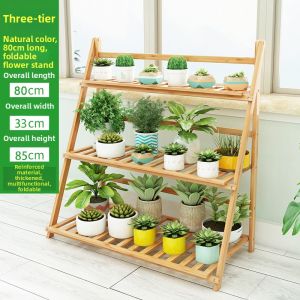 Indoor Outdoors Multi-level Foldable Flower Pot Shelf