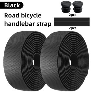 MOTSUV Road Bike Handlebar Tape PU+EVA Leather Anti-slip Shockproof Bar Wraps Fixing Straps Cycling Tapes Bicycle Accessories