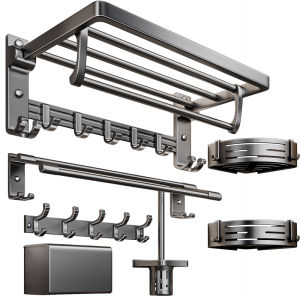 JOYBOS | No Drill Towel Rack Space Aluminum