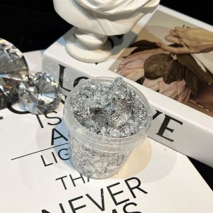 กระดาษทองหยาบ 2.5 กรัม จุกติดตั้งด้วยมือ ชิ้นส่วนอุปกรณ์ตกแต่งงานฝีมือ DIY บรรจุกล่อง แผ่นรองพลาสติก อุปกรณ์ตกแต่ง