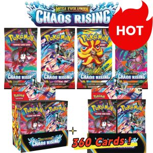 Bandai | 1-360CARDS Pokémon Cards Chaos Rising Booster Box 36 Packs 360 Cards English TCG Collectible Trading Card Game Toy for Kids Gift
