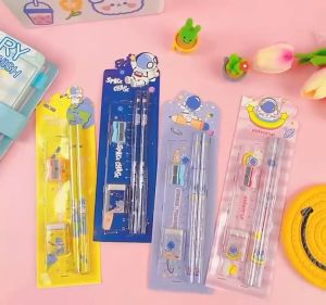 5in1/8in1 Childrens Pencils Stationary Set School Supplies Stationary Set For Kids Gift Box