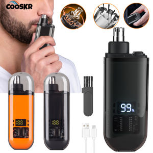 Electric Nose Hair Trimmer 2in1 Ear and Nose Hair Remover Rechargeable Painless Portable Mini Nose Hair Trimmer Clipper for Men