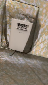 ชุดแอร์มุ้งแคมป์ 6 ฟุต เย็นสบาย ใช้ไฟบ้านได้