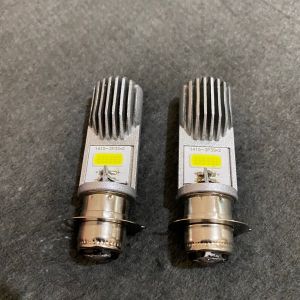 Bohlam lampu led depan rtd nyala putih 1set isi 2pcs vario techno suzuki skaydive vario 110 vario 125 bohlam jupiter z burhan Wave 2 mata