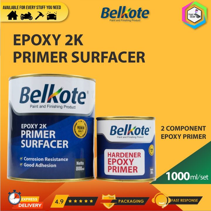 Epoxy Belkote Primer Surfacer Gray Pu K Liter Lazada Indonesia