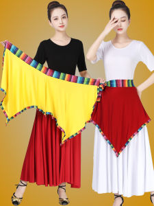 New Style Square Dance Costume Tibetan Dance Skirt Versatile Performance Skirt One Piece Ethnic Style Dance Skirt for Women