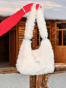 Large Capacity Womens Tote Bag Coco by Lu Xiaochuan Fashionable Faux Fur Crossbody Shoulder Bag for Casual Outings