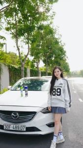 Chai Xịt Hương Đào Khử Mùi Nội Thất Ô Tô OMINO M11P 330ml Chống Say Xe - Chính Hãng Omino Vietnam