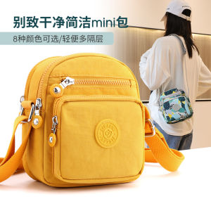 Spring Canvas Single Shoulder Bag Women Lightweight Crossbody Small Bag Fashionable Korean Style Mom Bags for Middle-Aged And Elderly