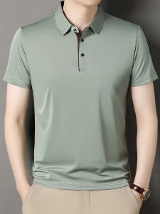 Áo Thun Nam Mùa Hè Tay Ngắn Dáng Rộng Mỏng Nhanh Khô Thể Thao Thường Ngày Thời Trang Tay Lửng Cổ Polo Chất Liệu Polyester Pha Trộn