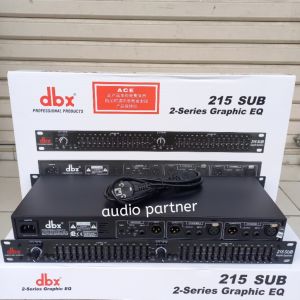 EQUALIZER DBX 215 OUTPUT SUBWOOFER DBX 215 SUB