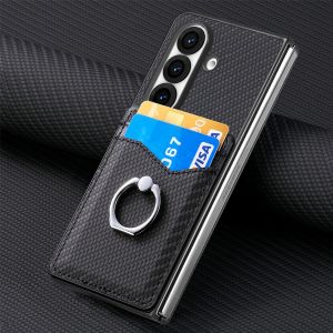 szhaiyu | Shockproof Leather Ring Stand Phone Case For Samsung Galaxy Z Fold 8 7 6 5 4 Ultra Wallet With Credit Card Slot Holder Cover