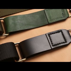 Strap Tali Tas Webbing Kombinasi Kulit Lecari