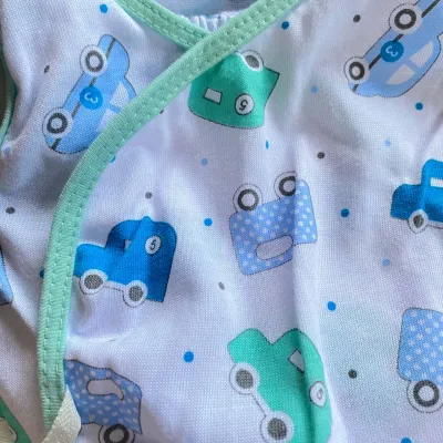 Newborn Set 6pcs | Pajama | Tieside | 6in1 Newborn Set | Tieside | Pajama | Blanket | Mittens | Booties | Bonnet | for Boy and Girl