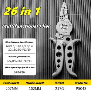 Multi-functionalcrimping Wire Stripper Pliers -Cutter Cable Wire Crimping Electrician Repair Tools Wire Stripper Tool hand tools