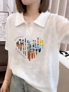 V.C.I | Design New Printed Ice Silk & Bamboo Cotton Womens POLO Shirt