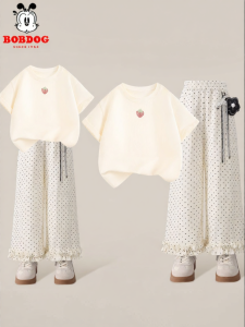 Bobdog | Short Sleeve Summer Kids Outfit Thin Design 1 Set