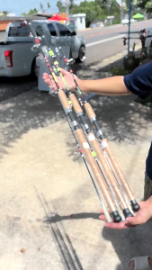 คันหน้าดิน Ashino Seamark เวท 10-20lb ขนาด 6-10ฟุต 2ท่อน คันไฟเบอร์ คันสปิน