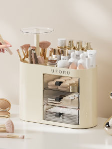 New 2025 Multi-Functional Cosmetic Storage Box Dustproof Desktop Makeup Desk Organizer Skin Care Products Holder Home Use