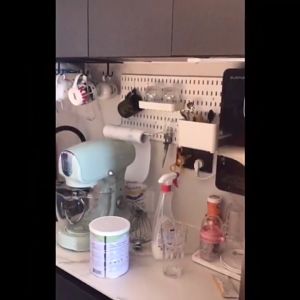 No.1 Home Wall Shelf Pegboard Household Storage Display Shelf Organizer Home Decor Hanging Shelf Decoration