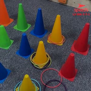 SPEEDS Cones cone kerucut/kun full 38 cm Rapat untuk latihan bola/sepatu roda dan lain lain 006-3
