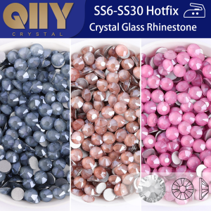 Mocha Series Glass Crystal Non Hotfix Flat Back Crystal Glitter Multi Size Rhinestones For Dress Nail Art Crafts DIY Decoration
