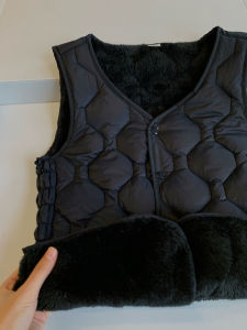 Thick Diamond Pattern Lamb Cashmere Vest