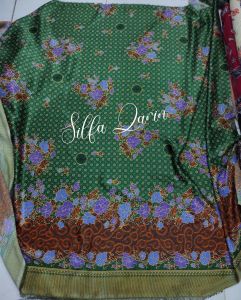 Kain Batik Muslimat Nu Semi Sutra (Berlogo) / Bahan Kain Batik Nu Muslimat (Harga 1 Meter)