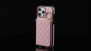 Ốp Ví Đeo Chéo Bằng Da Sang Trọng Dành Cho Dòng Samsung Galaxy Z Flip Series Có Khe Cắm Thẻ Vỏ Bảo Vệ Có Giá Đỡ Vòng Chống Sốc