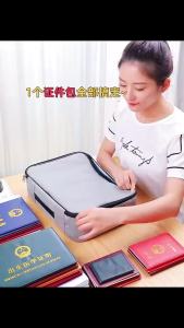 Túi Đựng Tài Liệu Nhiều Lớp Dung Tích Lớn Chất Liệu Vải Oxford 600D Hộp Đựng Hồ Sơ Có Khóa Mật Khẩu Dành Cho Văn Phòng Phẩm