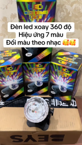 Đèn Led Cảm Ứng Âm Thanh 7 Màu – Rực Rỡ Sắc Màu Tỏa Sáng Mọi Không Gian