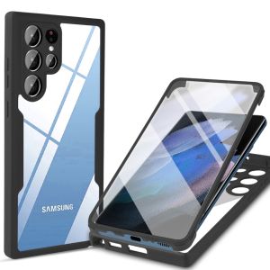 360 Full Protective Case For Samsung A14 A24 A34 A54 A13 A23 A33 A53 A12 A22 A32 A52 S23 S22 Utlra S21 Fe Hard Back Cover