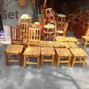 XIANXINGREN | Handwoven Bamboo Stool