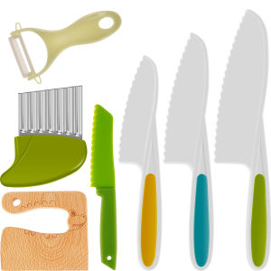 Montessori เครื่องมือห้องครัวสําหรับเด็กชุดทําอาหารเด็กวัยหัดเดินอุปกรณ์ครัวเด็กปลอดภัยมีดสําหรับ 2/3/4/5 /6/7/8 ปีเครื่องมือทําอาหาร