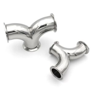 1.5 "2" clamp double elbow tee Y type 3 way cross ss304/SS316L stainless steel sanitary fitting Tube OD 38 51mm homebrew