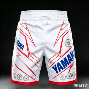 Yamaha | Quần Short Đi Xe Máy Yamaha Thời Trang Rộng Rãi Nhanh Khô Màu Trắng Dành Cho Nam Và Nữ Chất Liệu Polyester Kiểu Dáng Cá Tính Mùa Hè.