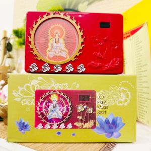 Máy Niệm Phật 21 Bài Có Đèn Phật Quan Âm Đổi Màu